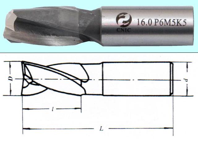 Фреза Шпоночная d 2,0х 4х30 ц/х Р6М5К5 "CNIC"