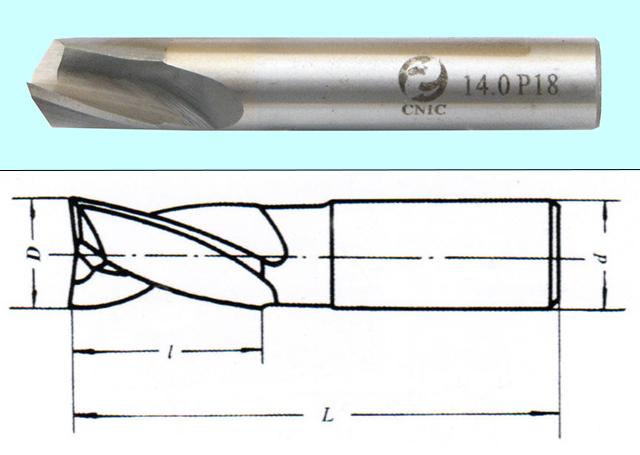 Фреза Шпоночная d 2,5х 5х49 ц/х Р18 DIN327 "CNIC" dхв-6мм