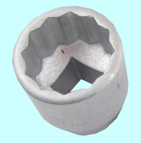 Головка торцевая сменная дюймовая 1" (12,5мм-1/2") сталь 45 "CNIC"