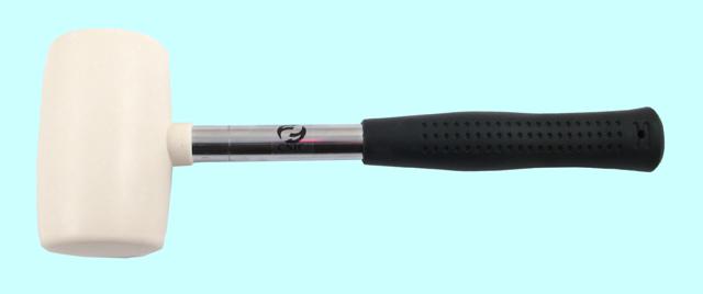 Киянка резиновая белая 0,9 кг 90х130мм (32oz) с металл. обрез. ручкой "CNIC" (HL0099)