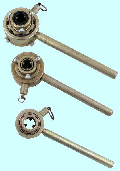 Плашкодержатель d 45/55мм (М16-М24, G1/2"- G3/4") с кольцом и трещеткой покр. цинк