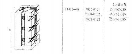 Опора прямоугольная 45х 30х 60 с Т-образными пазами 8мм (7033-0322) ГОСТ14415-69 (восстановленная)