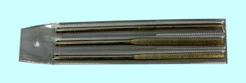 Набор надфилей алмазных из 3шт. №1 L160 АС15 80/63