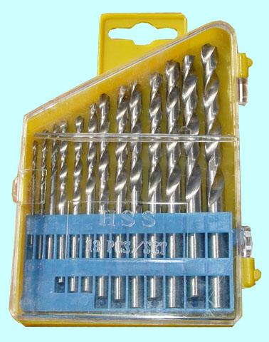 Набор сверл По металлу из 13 шт.(d1,5;2;2,5;3;3,2;3,5;4;4,5;4,8;5;5,5;6;6,5мм) Р6М5 в метал.футляре