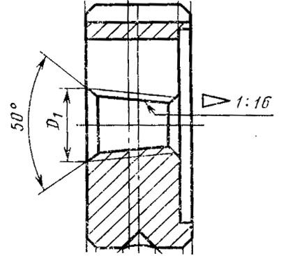 Плашка Трубная коническая R 3/8", 19 ниток/дюйм, dнар.45мм Р6АМ5 "TLX"