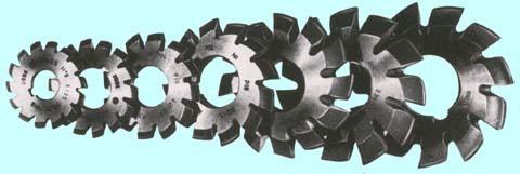 Фреза m 9,0 (комплект из 15 шт.) 125х32мм Р6М5 20град., Z=10