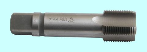 Метчик G 1 1/2" Р6М5 трубный цилиндрический, м/р. (11 ниток/дюйм) ГОСТ 3266 "CNIC"