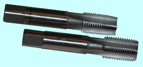 Метчик G 1 1/4" 9ХС трубный цилиндрический, ручной комплект из 2-х шт. (11 ниток/дюйм)