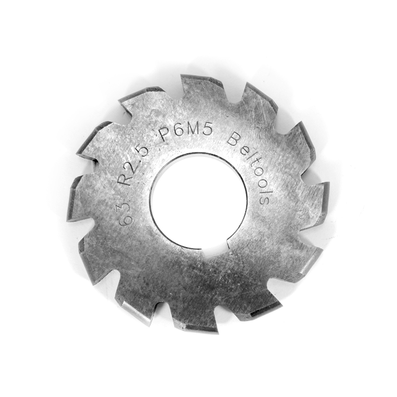 Фреза полукруглая выпуклая 63 R2,5 dпос=22 мм Z=12 Р6М5 ГОСТ 9305-93 Beltools