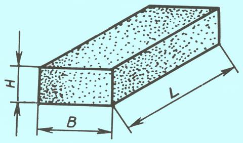 Брусок шлифовальный 40х20х200 63С 25 СТ (GC F60 O-P B) (бакелитовый)