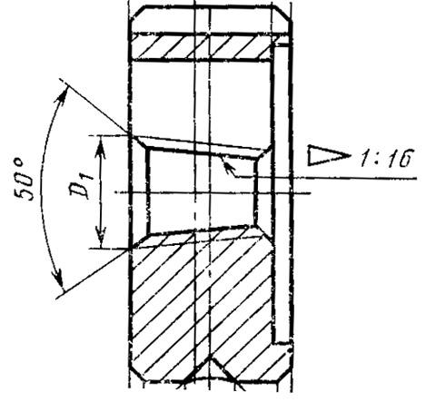 Плашка Коническая дюймовая К 1/4"(NPT), 18 ниток/дюйм, dнар.38мм Р6АМ5 "TLX"