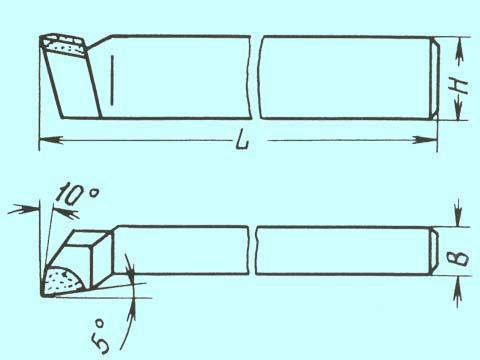 Резец Подрезной отогнутый 25х16х140 Т5К10