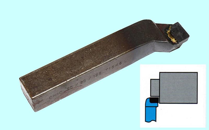 Резец Подрезной отогнутый 25х25х140 Т15К6 левый DIN 4977 "CNIC"